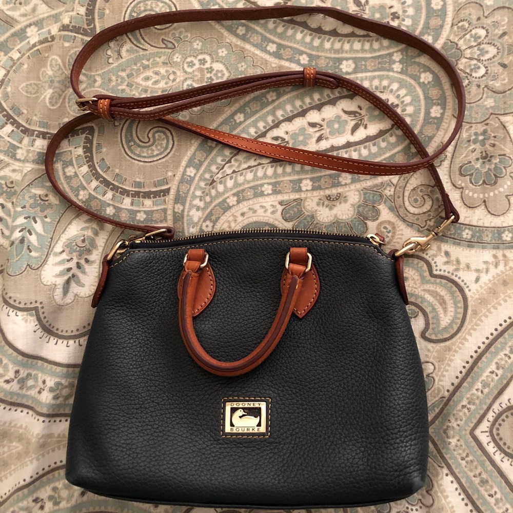 Dooney & Bourke navy crossbody satchel